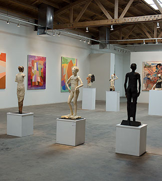 image of sculptures in gallery