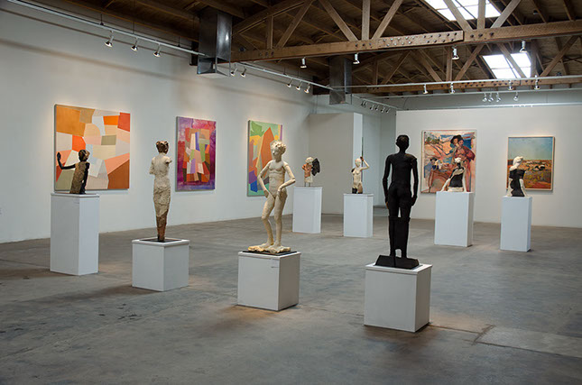 image of sculptures in gallery