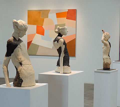 image of sculptures in gallery