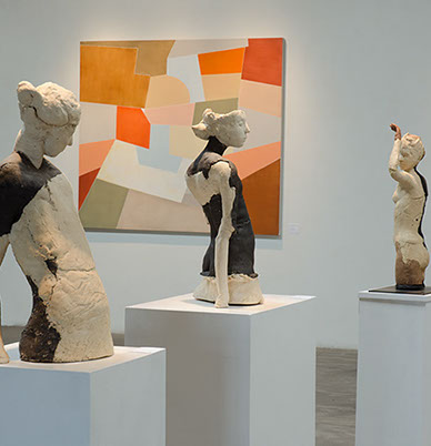 image of sculptures in gallery