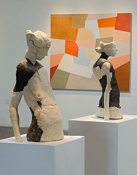 image of sculptures in gallery