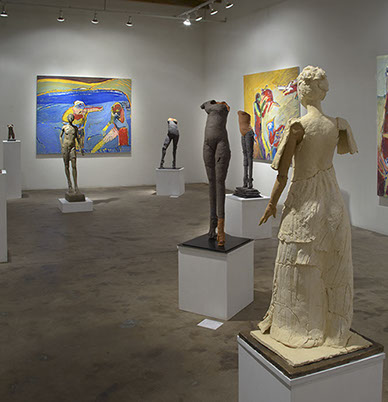 image of sculptures in gallery